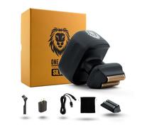 Skull Shaver One Lion Silver PRO Face Shaver for Men - Electric Shaver with Stepped Twin Foil, Best Gift for This Christmas