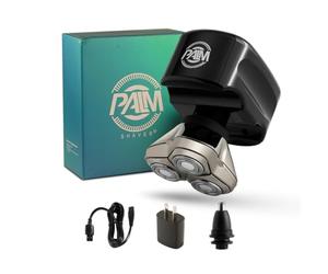 Skull Shaver Palm 3 Head & Face Shaver -Ergonomic Design- Waterproof Cordless Shaver-Travel Friendly-| 2024 Version