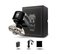 Skull Shaver Pitbull Gold Pro - Head and Face Shaver - Cordless, Wet & Dry, Water Resistant, Travel-Friendly - Forte 4 Head Blade
