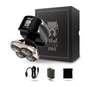 Skull Shaver Pitbull Silver Pro - Head and Face Shaver - Electric for Men, Wet & Dry, Cordless, Water Resistant - Standard