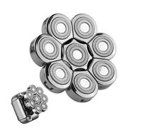 Skull Shaver Replacement Heads, 8D Head Shaver Replacement Heads, Universal Shaver Replacement Head 7.5cm, Shaver Heads Replacement Compatible with Head Shavers for Bald Men - Silver