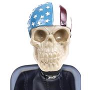 Skull Shifter Knob Realistic Resin Skull Gear Shift Head with Big Teeth