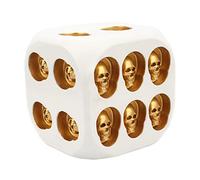 Skull Six Side Resin Game Halloween Skeleton Pub Party Decoration Skull Face Game