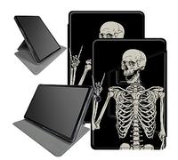 Skull Skeleton Case Design for Microsoft Surface Pro 7 Plus/Pro7/Pro 6/Pro 5/Pro 2017/Pro 4/Pro LTE 12.3" Tablet, 360 Degree Rotating Multiple Viewing Angles Case with Auto Sleep/Wake