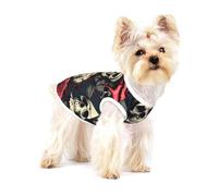 Skull Skeleton Print Dog Shirt,Dog Shirt Vest for Small Breeds Like Chihuahuas,Yorkies, and Puppies