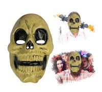 Skull Skeleton Spooky Masks, Latex Terror Props Accessory for Halloween Haunted House, Skull Cosplay Party Props Suitable for Halloween Masquerade, Costume Party, Carnival Size-24cm