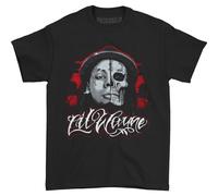 Skull Sketch Cotton T-Shirt Lil Wayne Black L