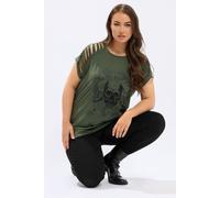 Skull Slash Top Yours Dark Green 20
