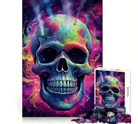 Skull Smoking Weed 1000 Piece Jigsaw Puzzles for Adults Teenagers Memory Gain Relaxed Mind Design Assembly 38x52cm