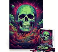 Skull Smoking Weed Jigsaw Puzzles for Teenagers 1000 Piece Smart Toy Leisure Time Accurate Cut Seasonal Gift 38x52cm