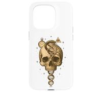 Skull Snake DNA Tree Clock Eye Symbolic Art Case for iPhone 15 Pro