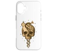 Skull Snake DNA Tree Clock Eye Symbolic Art Case for iPhone 16 Plus