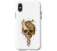 Skull Snake DNA Tree Clock Eye Symbolic Art Case for iPhone X/XS