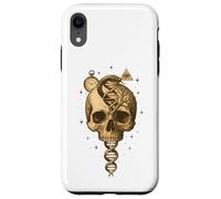 Skull Snake DNA Tree Clock Eye Symbolic Art Case for iPhone XR