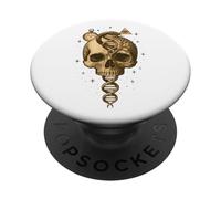 Skull Snake DNA Tree Clock Eye Symbolic Art PopSockets Adhesive PopGrip