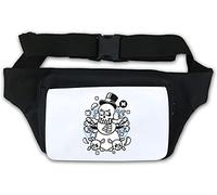 Skull Snowman Cute Winter Snow Art Waist Bag Fanny Pack White