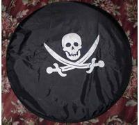 Skull Soft Black Wheel Tyre Cover Rear Spare Wheelcover - Please give us your size
