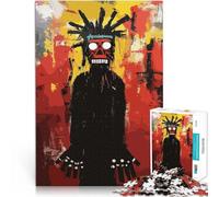 Skull Spirit Painting Basquiat Style1000 Piece Puzzle For Adults Educational Family Game Wishlist with Santa Claus 38x26cm