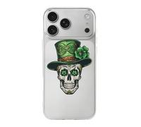 Skull St Patrick Day of The Dead Lucky Shamrock Phone Case Shockproof Phone Shell Protection Back Covers Compatible with iPhone 17 Pro Max