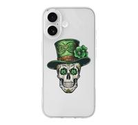 Skull St Patrick Day of The Dead Lucky Shamrock Phone Case Shockproof Phone Shell Protection Back Covers Compatible with iPhone 17