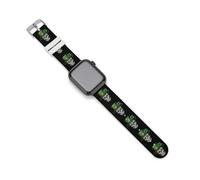 Skull St Patrick Day of The Dead Lucky Shamrock Watch Bands Silicone Sport Bands Replacement Strap Wristbands Compatible with Apple Watch 38mm/40mm