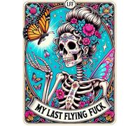 Skull Stamped Cross Stitch Kits for Adults - Last Flying Embroidery Kits for Beginners Adults,11 CT Patterns Dimensions Counted Cross Stitch Kits for Adults Arts Craft 12x16 in