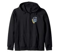 Skull Surf "Killer Surf" Skeleton Surfing Zip Hoodie