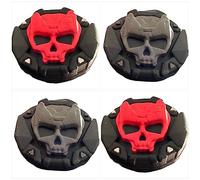 Skull Thumb Grips Compatible with Playstation 4 5 Switch Pro Controllers Joysticks Rubber Silicone Protective Covers PS5 PS4-4 Pack