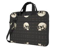 Skull Ultra-Thin Portable Shoulder Laptop Bag – Lightweight Handheld Computer Bag With Padded Protection, Multiple Carry Options & Stylish Design