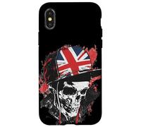 Skull United Kingdom Cap for Man and Woman Case for iPhone X/XS