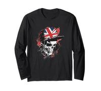 Skull United Kingdom Cap for Man and Woman Long Sleeve T-Shirt