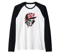 Skull United Kingdom Cap for Man and Woman Raglan Baseball Tee