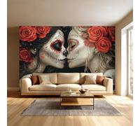 Skull Wallpaper 150 x 105 cm Dark Aesthetics Decorative Photo Wall Murals | Photo Wallpaper Peel and Stick Wall Murals, Large Photo Wallpaper for Living Room Bedroom Dormitory Hotel Themed Rooms
