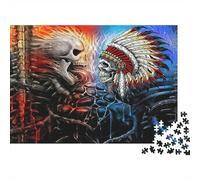 Skull Warrior1000 Piece Impossible for Adults Games Gifts Kids Challenge JigsawFantasy Art Style