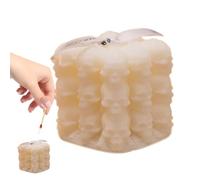 Skull Wax Candle Scary Festival Table Decoration