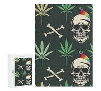 Skull Weed Jigsaw Puzzle for Adults Wooden Challenging Puzzles Gift for Family Friends