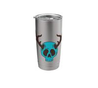 Skull with Antlers Illustration Stainless Steel Insulated Tumbler
