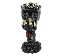 Skull with Backbone Plant Pot - Resin Skull Shaped Flower Pot, Home Decoration, Gothic Scary Vase, Skull Decoration with Garden Decoration for Succulents, Indoor Plants and Flowers