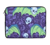 Skull With Bat Wings Trendy Laptop Sleeve for Unisex Adult Multi Size Computer Protective Bags Cases 12inch