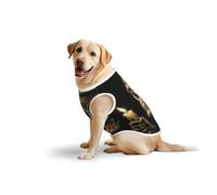 Skull with Blue Flame & Candle Print Breathable Dog Clothes Dog Shirts