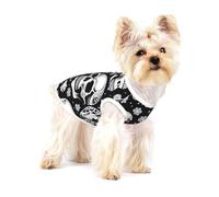 Skull with clues on the head Small Dog Cotton Vest L - Breathable, Soft, and Comfortable Pet Clothing for Cats and Dogs