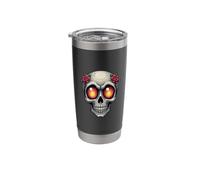 Skull with Roses Stainless Steel Insulated Tumbler