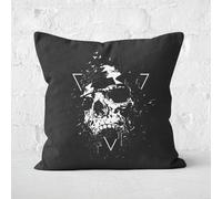 Skull X Black & White Cushion Square Cushion - 50x50cm - Soft Touch