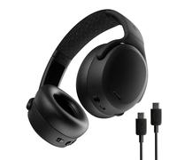 Skullcandy Crusher ANC 2 Wireless Over-Ear Bluetooth Headphones with Extra USB-C Charging Cable, Multi-Sensory Bass, Active Noise Cancelling, 60 Hours Battery, Microphone iPhone Android - True Black