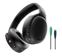 Skullcandy Crusher ANC 2 Wireless Over-Ear Bluetooth Headphones with Multi-Sensory Bass and Charging Cable, Active Noise Cancelling, Up to 60 Hours Battery, Microphone for iPhone Android - True Black