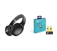 Skullcandy Crusher Evo Over-Ear Wireless Headphones with Sensory Bass & TP-Link Nano USB Bluetooth 4.0 Adapter for PC Laptop Desktop Computer