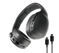 Skullcandy Crusher Evo Wireless Bluetooth Headphones with Multi-Sensory Bass and Charging Cable, Noise Isolating Over-Ear Fit, Up to 40 Hours Battery, Microphone for iPhone Android - True Black