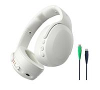Skullcandy Crusher Evo Over-Ear Wireless Headphones with Sensory Bass and Extra Charging Cable, 40 Hr Battery, Microphone, Works with iPhone Android and Bluetooth Devices, Bone