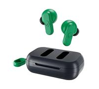 Skullcandy Dime 2 Wireless Earbuds, Bluetooth Headphones, Noise Isolating Fit, Up to 12 Hours Battery, Microphone for iPhone Android, Easy Carry with Integrated Lanyard - Dark Blue/Green