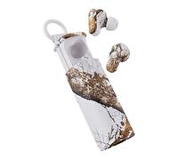 Skullcandy Dime Evo Wireless Earbuds, Bluetooth Headphones, Noise Isolating Fit, Up to 36 Hours Battery, Microphone for iPhone Android, Easy Carry with Clip-Anywhere Case - Realtree Edge Colors White